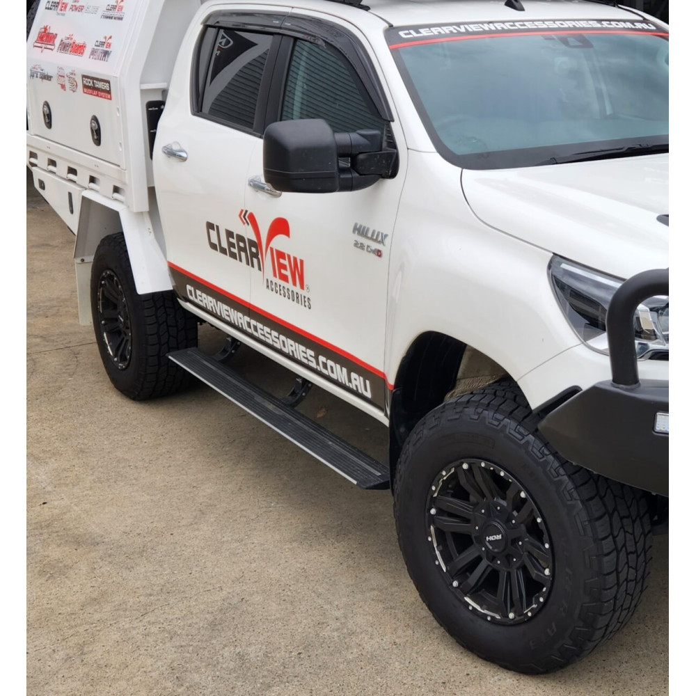 Marches pieds Escamotables Électriques Clearview - Toyota Hilux 2015-