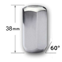 Écrous de Roue Chromés 1/2" Longueur 35Mm US CARS Jeep Ford F150 Dodge