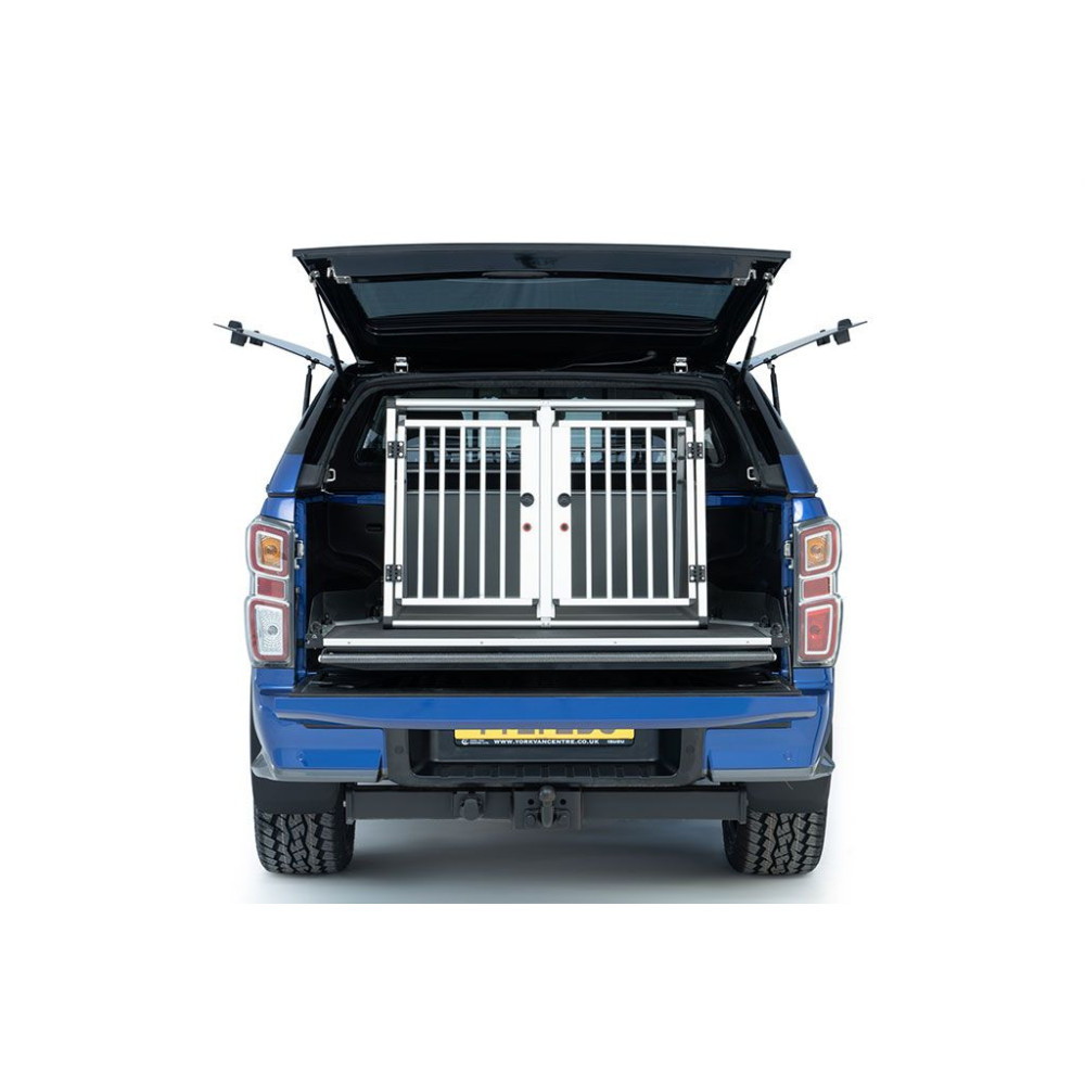 Cage pour Chien Légère Aluminium - Double Porte | 3 Tailles pour Pick-up & SUV
