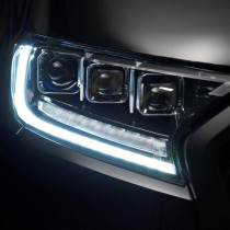 Phares LED Tri-Projecteur Style Bugatti pour Ford Ranger LHD 2016-2022 | DRL Changeur de Couleur