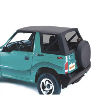 Capotage Bâche Remplacement Noire avec boutons-pression Noir Suzuki Vitara