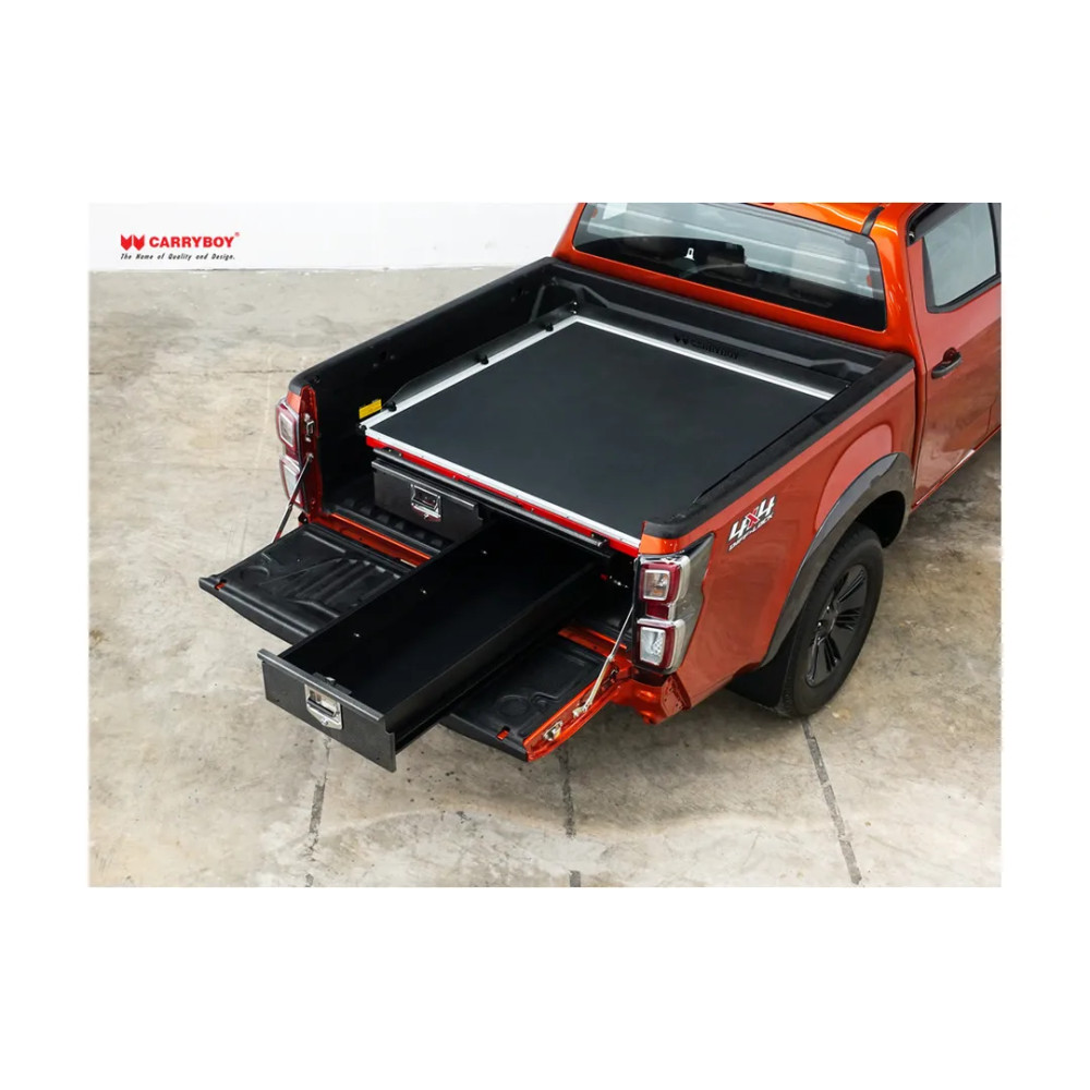 Plateau Coulissant CARRYBOY avec Tiroirs Aluminium pour Ford Ranger Double Cab 2023-