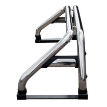 Arceau de Benne Double Tube Inox Dodge RAM 1500 2013-  avec Grille de Protection