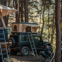 Tente de Toit Highlander BOX Type R - Confort et Design Aérodynamique | 85 kg | 215x127 cm