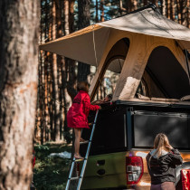 Tente de Toit Highlander BOX Type S -Hauteur 123 cm | Équilibre Espace/Performance | 83 Kg