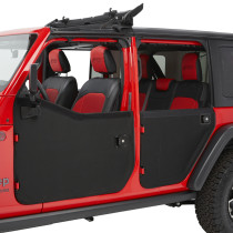 Portes Toile Avant Noire Diamond Bestop - Jeep Gladiator JT / Wrangler JL