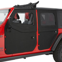 Portes Toile Avant Noire Diamond Bestop - Jeep Gladiator JT / Wrangler JL
