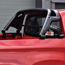 Barre de toit sport noire avec inserts latéraux en ABS pour Mitsubishi L200 Series 5/6