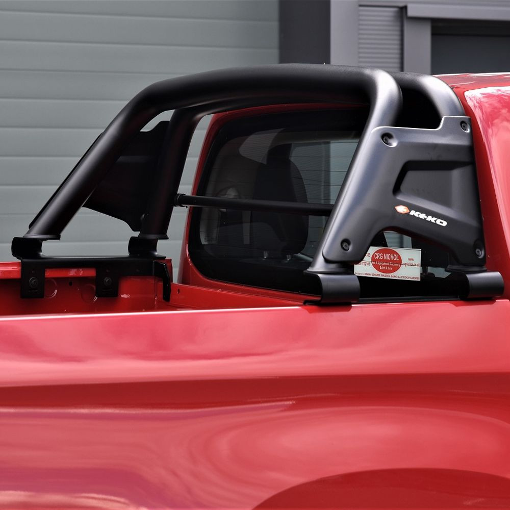 Barre de toit sport noire avec inserts latéraux en ABS pour Mitsubishi L200 Series 5/6