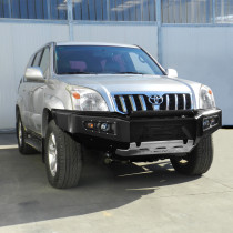Pare-Chocs Avant AFN Renforcé pour Toyota Land Cruiser Prado 120/125 VX – Platine Treuil Incluse
