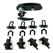 Kit de Serrures Truckman S-Series – 4 Verrous Latéraux + Poignée Arrière Télécommandée, Clés Identiques