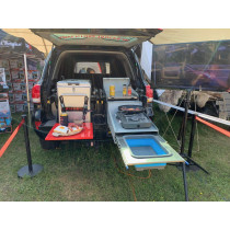 ClearView Pantry Kitchen – Cuisine Compacte Escamotable pour 4x4, Van et Camping-Car