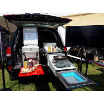 ClearView Pantry Kitchen – Cuisine Compacte Escamotable pour 4x4, Van et Camping-Car