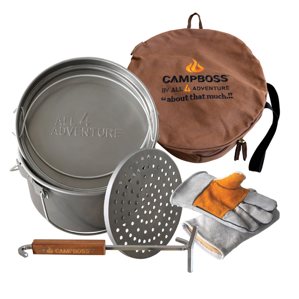 Kit Complet Cuisson CampBoss | Four Hollandais + Accessoires pour Camping et 4×4