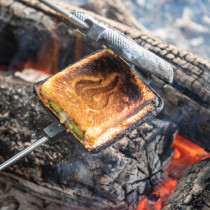 Jaffle Iron CampBoss en Fonte | Sandwiches et Pâtés Feuilletés au Feu de Camp