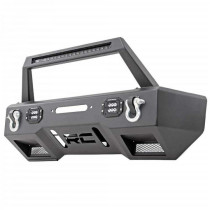 Pare-chocs avant acier stubby Rough Country avec LED– Jeep Wrangler JK/JL & Gladiator JT