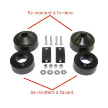 Cales Rehausse Crown +45mm pour Jeep Wrangler JK
