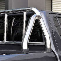 Arceau de Benne Chromé 65 mm Toyota Hilux 2016- Avec Grille de Protection