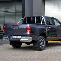 Arceau de Benne Chromé 65 mm Toyota Hilux 2016- Avec Grille de Protection