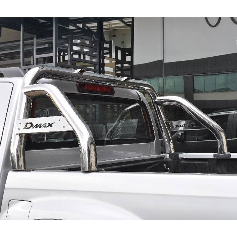 Arceau de Benne Chromé 76 mm Isuzu DMAX 12+ Avec Logo