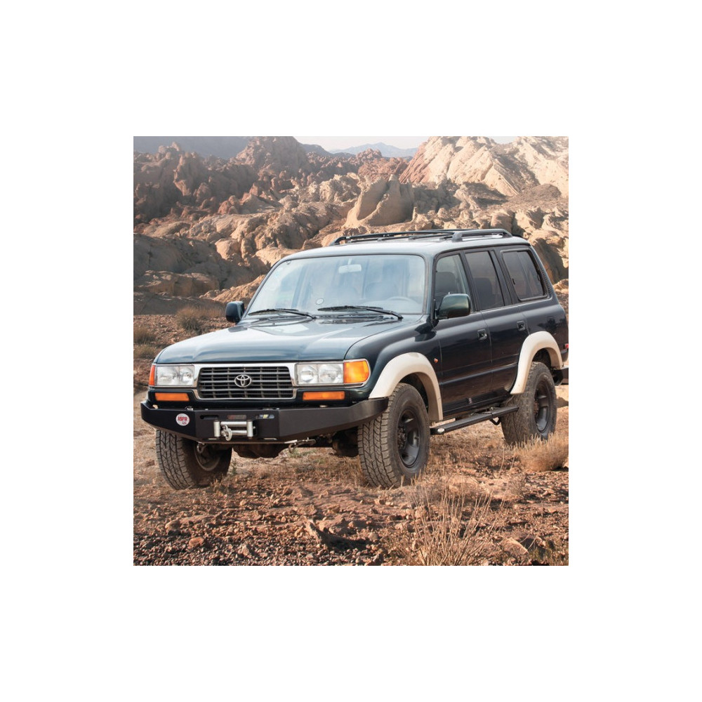 Pare-chocs avant ATL Asfir Toyota HDJ80 1990-1998 – Renforcé, Platine Treuil, Acier galvanisé