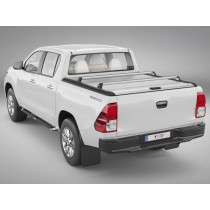 Couvre-benne RealTruck Mountain Top MTR Roll Cover Gris pour Toyota Hilux 2016+ Double Cab