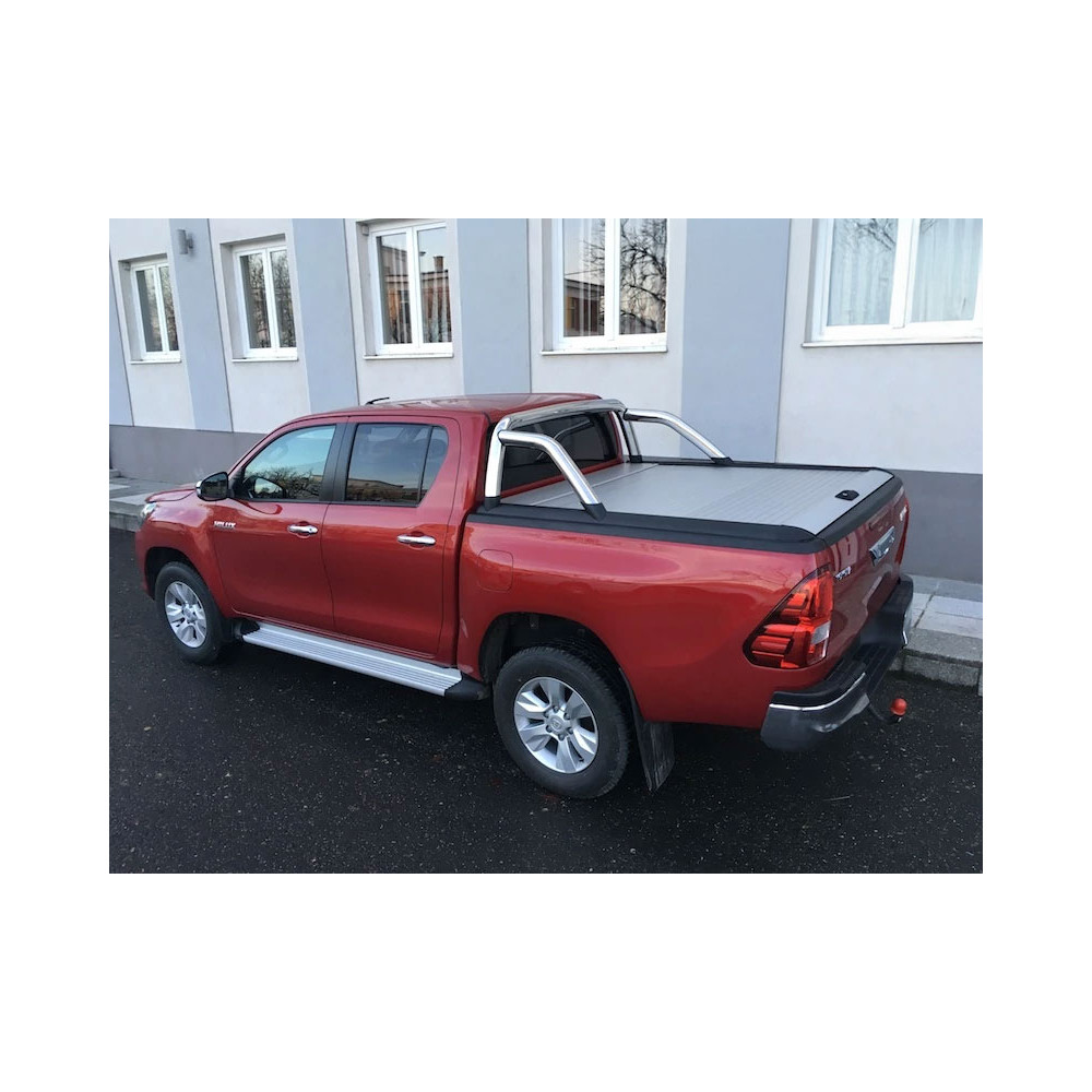Couvre-benne RealTruck Mountain Top MTR Roll Cover Gris pour Toyota Hilux 2016+ Double Cab