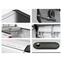 Couvre-benne RealTruck Mountain Top EVOm Manuel Cover Noir Toyota Hilux 2016+ Double Cab