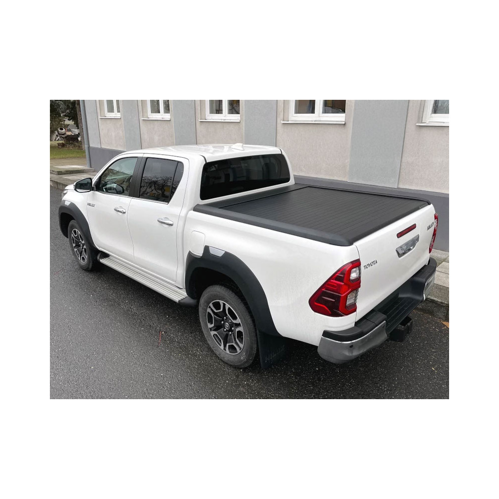 Couvre-benne RealTruck Mountain Top EVOm Manuel Cover Noir Toyota Hilux 2016+ Double Cab