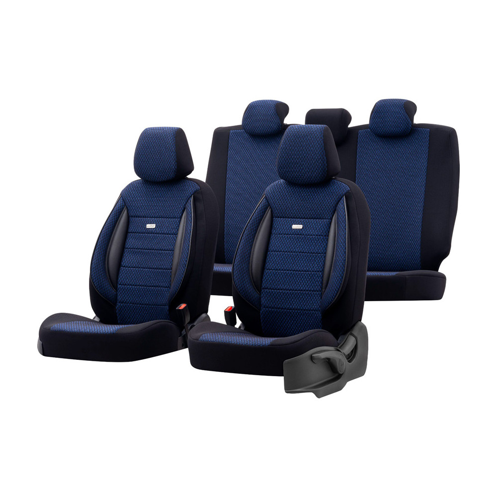 Housses de siège bleu Avant et Arrière  4x4 et pick-up