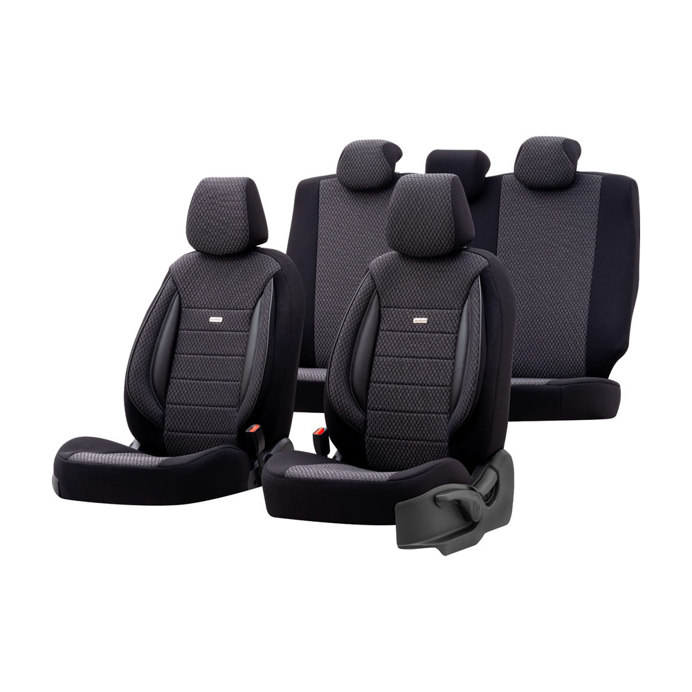 Housses de siège Noire Avant et Arrière Toyota Hilux 11.82-12.89 – 4x4 et pick-up