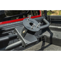 Support de roue de secours Rugged Ridge Jeep Gladiator JT 20 - - Montage sur benne – Noir