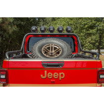 Support de roue de secours Rugged Ridge Jeep Gladiator JT 20 - - Montage sur benne – Noir