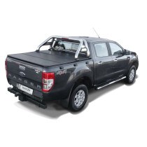 Marche pieds en Acier Inoxydable Ø 100 mm – Ford Ranger / Ranger Raptor 2023–Double Cabine
