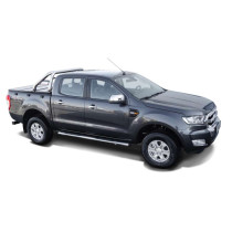 Marche pieds en Acier Inoxydable Ø 100 mm – Ford Ranger / Ranger Raptor 2023–Double Cabine