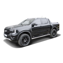 Marche pieds en Acier Inoxydable Ø 100 mm – Ford Ranger / Ranger Raptor 2023–Double Cabine