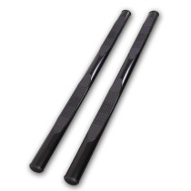 Marche pieds en Acier Noir Ø 100 mm – Ford Ranger / Ranger Raptor 2023–Double Cabine