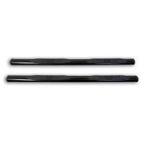 Marche pieds en Acier Noir Ø 100 mm – Ford Ranger / Ranger Raptor 2023–Double Cabine