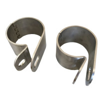 Colliers de Serrage Inox  76mm en acier inoxydable paire