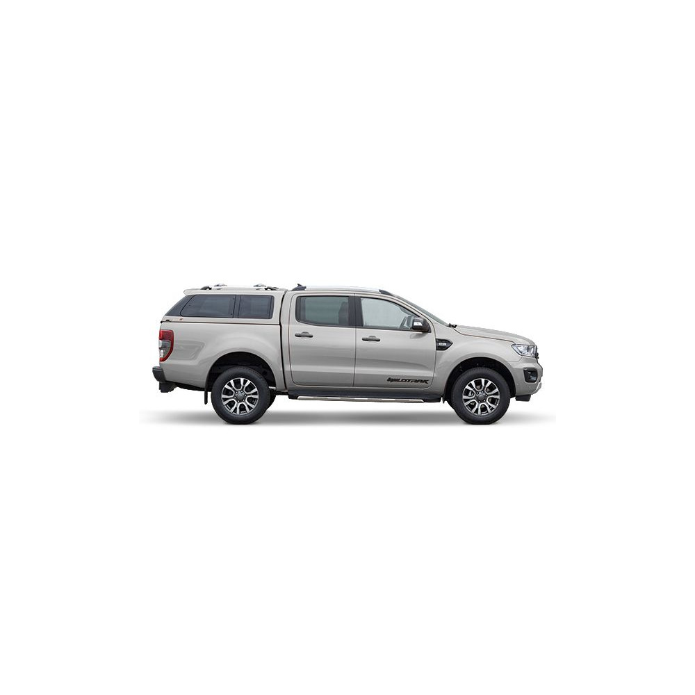 Hard top Alpha Type E+ apprêté -vitres latérales -Ford Ranger 2012-2022 Double cabine