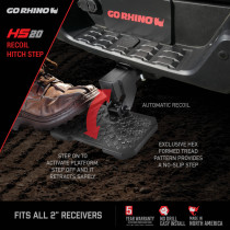 Marche pieds Pliable Go Rhino Universel Noir