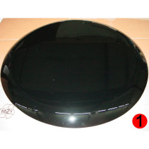 Disque noir ABS 73 cm de Couvre Roue Inox