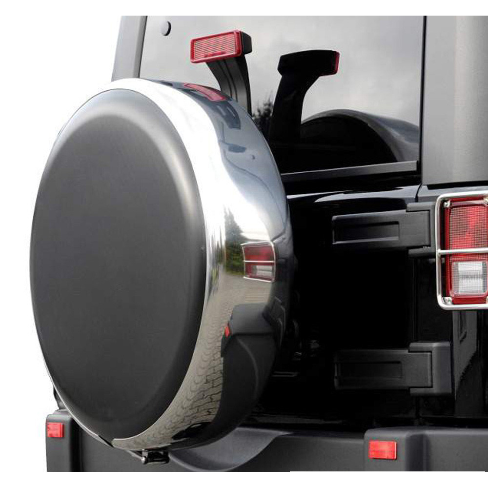 Couvre Roue de secours Inox 275/70R16 Toyota Landcruiser J100 et 275/65R17 Nissan Patrol GR Y61