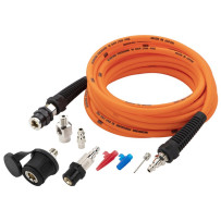Kit tuyau 7m 10bars + raccords et adaptateurs de gonflage compresseur ARB