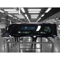 Hard Top Aeroklas Non Peint Ford Ranger  Space Cabine 2023-2025  avec Fenêtre Coulissante Gauche/Pop-up Droite