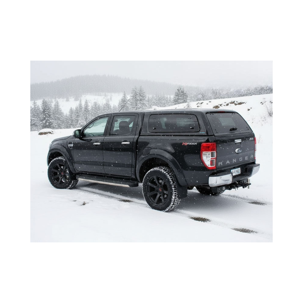 Hard Top Aeroklas Ford Ranger Double Cabine 2012-2022  Vitre latérale pop-up Non peint