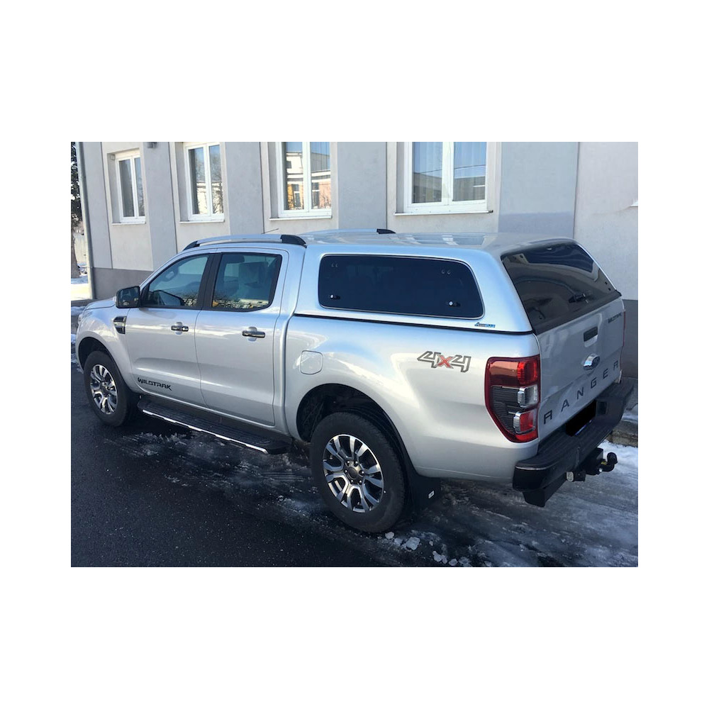 Hard Top Aeroklas Ford Ranger Double Cabine 2012-2022  Vitre latérale pop-up Non peint