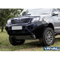 Pare-chocs avant Aluminium Toyota Hilux 2011-2015 –Rival  Avec Platine de Treuil