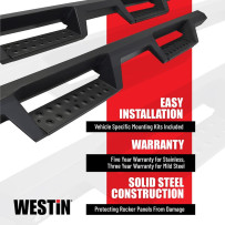 Marchepieds Westin HDX Drop 3" Noir pour Dodge Ram 1500