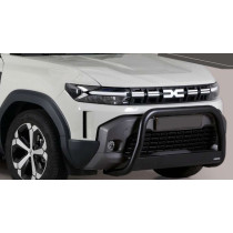 Pare-buffle Noir en acier inoxydable Ø 63 mm pour Dacia Duster 2024+